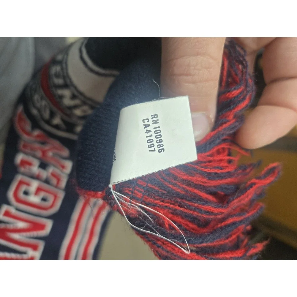 New York Rangers 1926 NHL Old Time Hockey Knit Scarf Reversible Red Blue‎